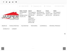 Tablet Screenshot of jasperroof.com